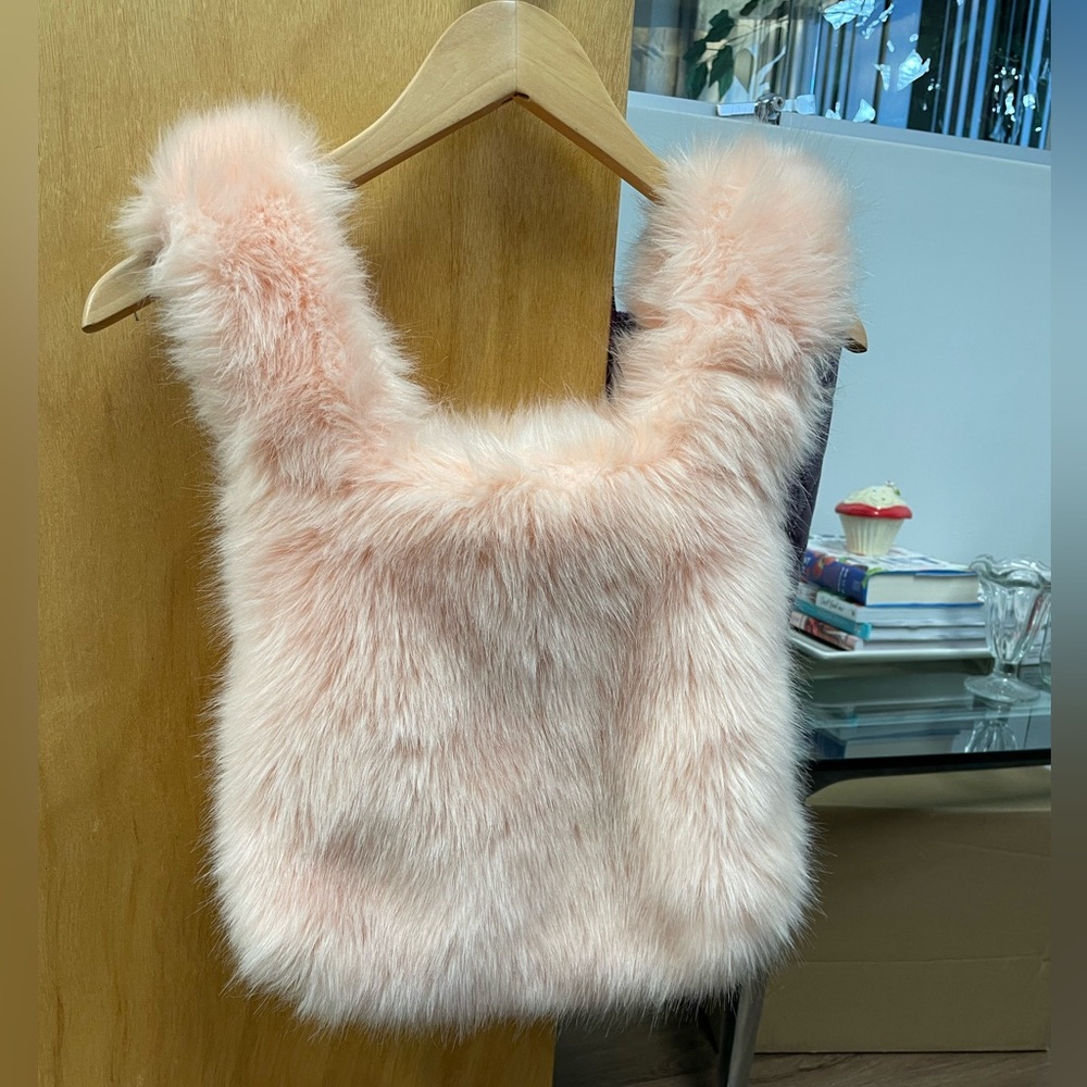 French Connection Faux Fur Purse